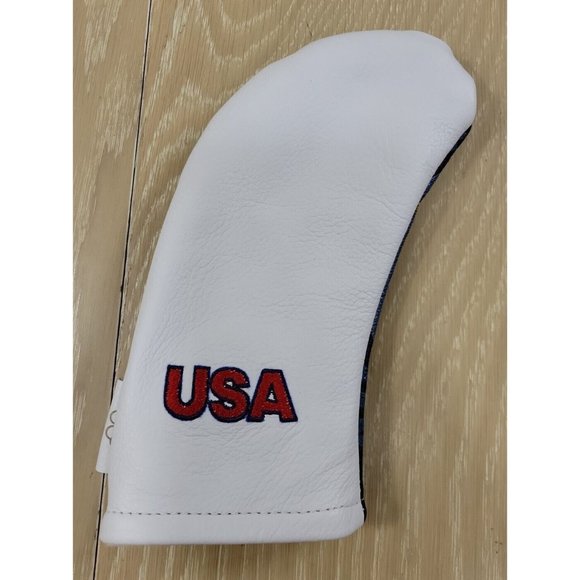 USA 2021 Olympics Golf Iron Headcover Blue Graphic White Front Embroidered - Picture 1 of 9
